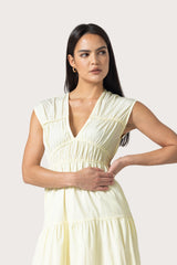 Jag Dress in Lemon