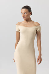 Dana Knitted Dress in Oatmeal