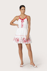 Rosa Poplin Mini Dress in Cleo Embroidery