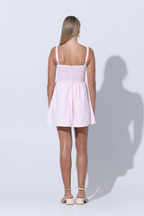 Jordin Poplin Mini Dress in Petal