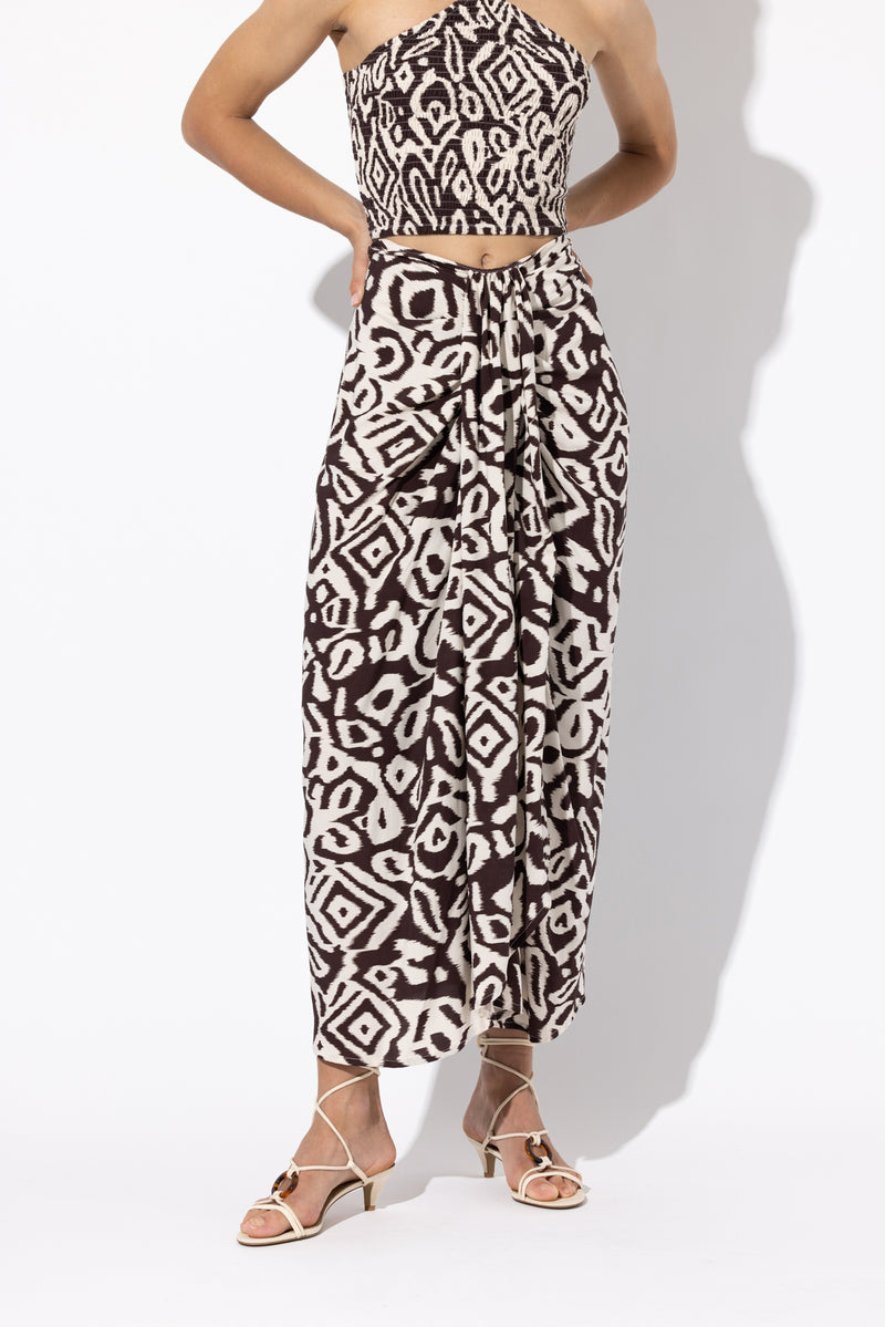 Cassia Skirt in Tika Abstract