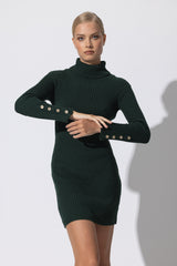 Trinity Knitted Dress in Forrest