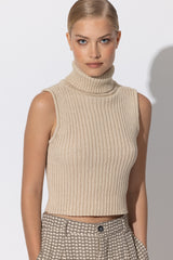 Thea Knitted Top Beige